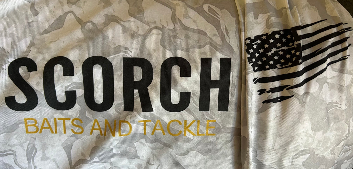 Scorch Grey/ White Jersey UPF 50+ UV Protection