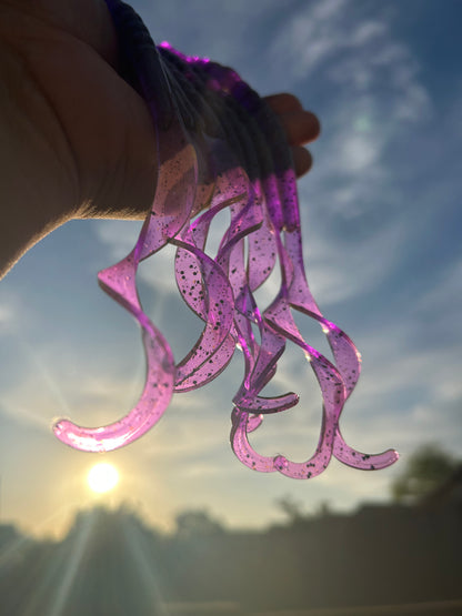 CT GO BIG Worms 10" ribbon tail   10ct