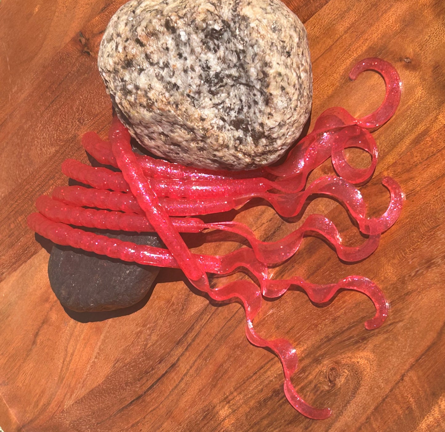 CT GO BIG Worms 10" ribbon tail   10ct